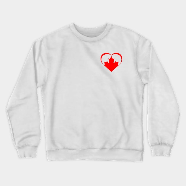 Small Canada Heart Crewneck Sweatshirt by beerman
